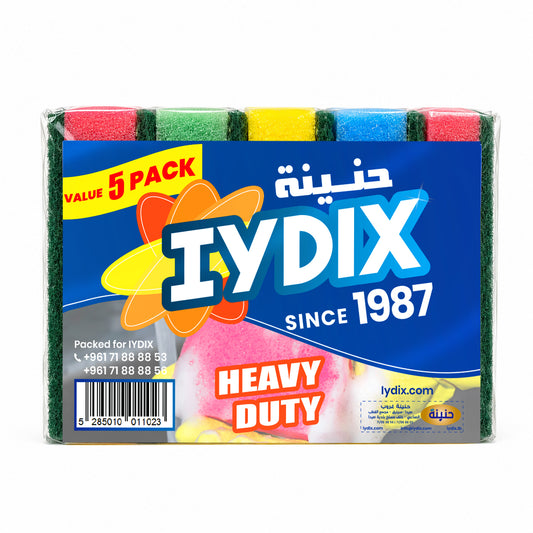 IYDIX DISH WASHING SPONGE 5 PACK